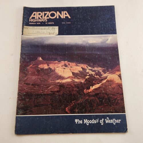 Arizona Highways 1976 March Edition The Moods of Weather Last Cattle Drive