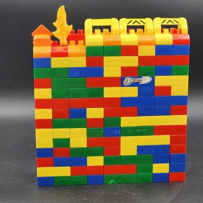 Lot of Mega Bloks 190 Building Blocks and 18 Pcs People Cars Equipment & Tools