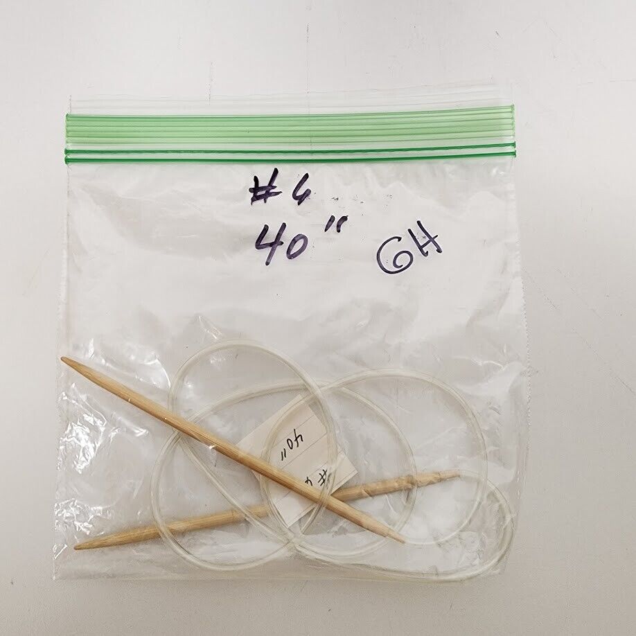 Circular Knitting Needle Bamboo Plastic Metal Size 0 - Size 7 Length 16" - 32"