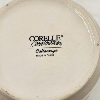 Corelle Coordinates Callaway Ivy Small 5" Canister Jar with Lid China Stoneware