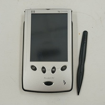 HP Jornada 540 Series Silver Pocket PC PDA Electronic Handheld w Stylus Untested