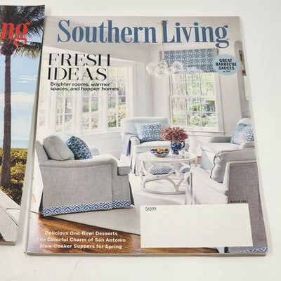 8 Southern Living Magazine Editions Including March to October 2021 By Meredith