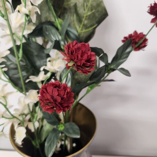 Lot Silk Flowers Sunflower Baby Breath Mums Bouquet Centerpiece 50+ buds NO VASE
