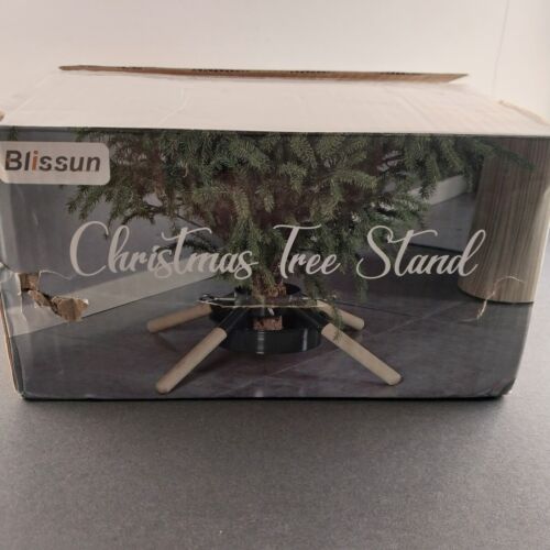 Christmas Tree Stand For Real Trees Holder Xmas Base 26" Wide Protective Feet