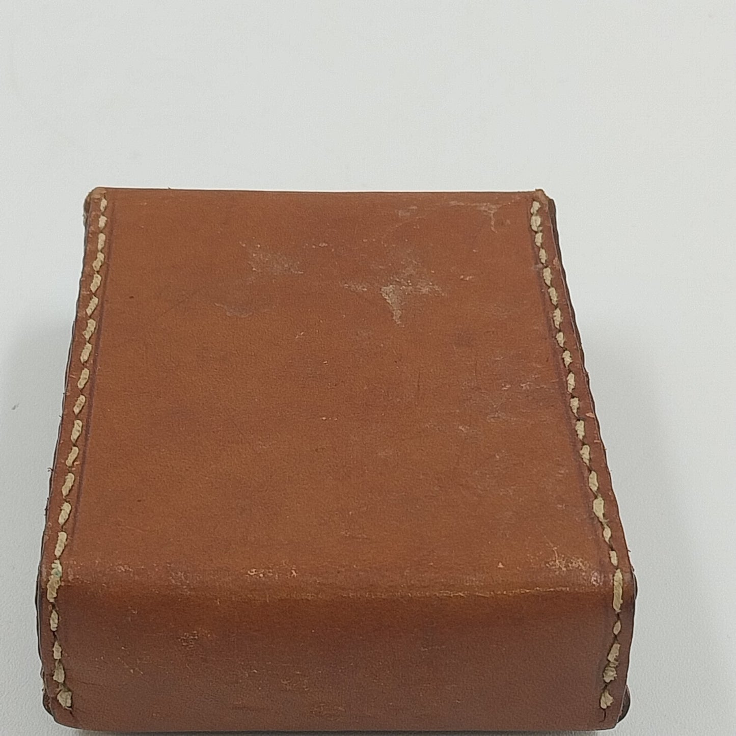 WETZLAR Lottehaus Brown Leather Cigarette Tobacco Pouch Case Holder Pat.gesch