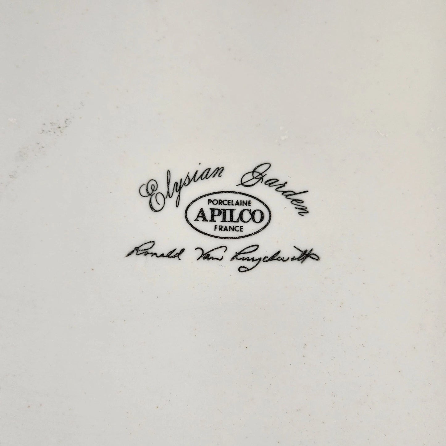 Apilco Elysian Gardens 11" Square Baker Roaster Porcelain Fruit Design France