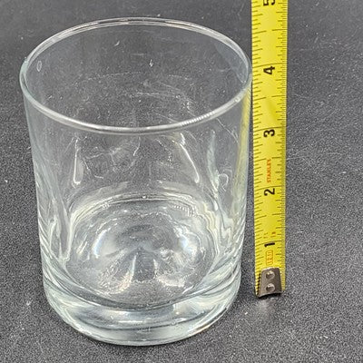 Set of 4 Crisa Libbey Clear Thumbprint Ice Tea Cocktail Glass Tumblers 8 oz 6"