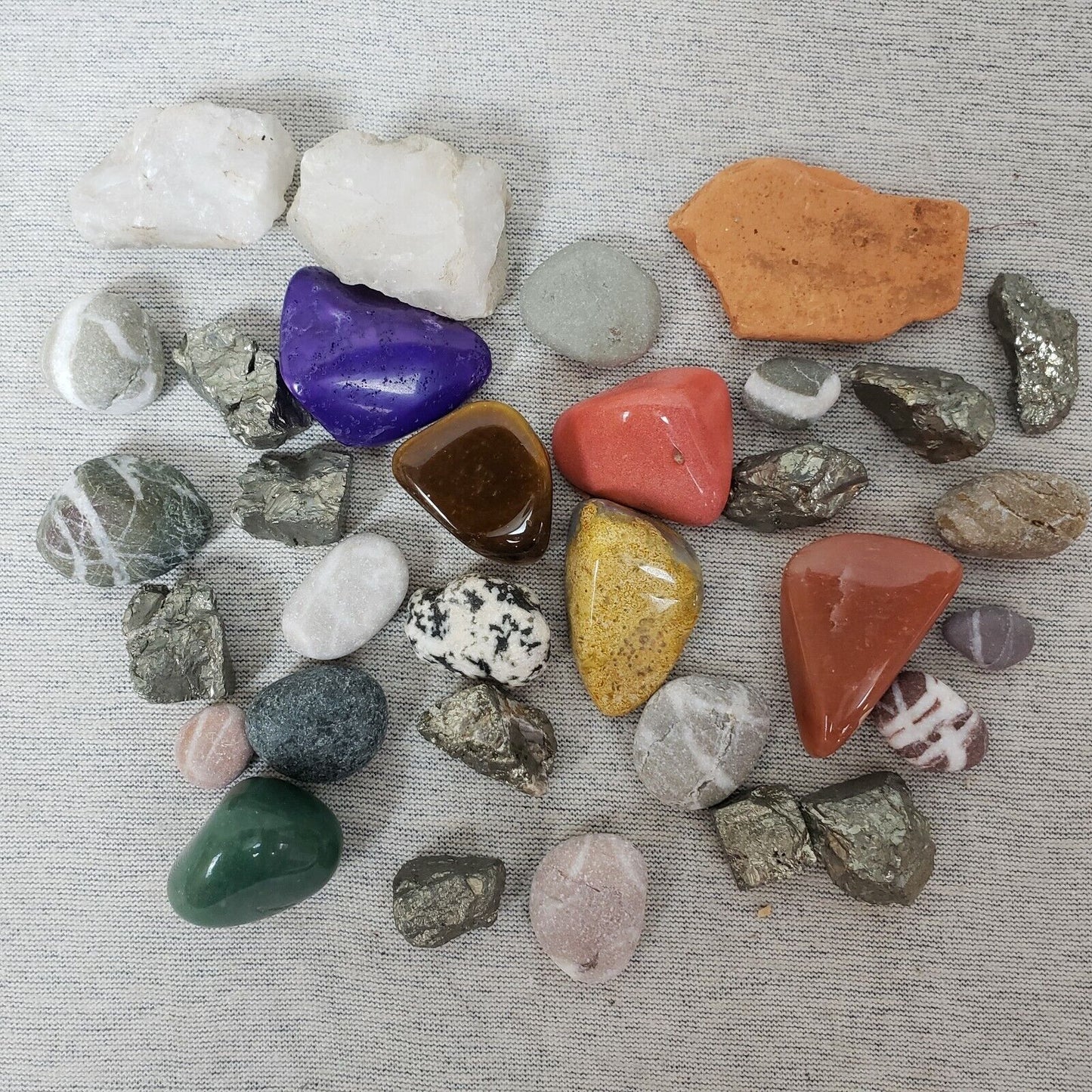 Lot of Loose Assorted Stones for Jewelry Making Gem Stones for Wire Wrap Jewelry