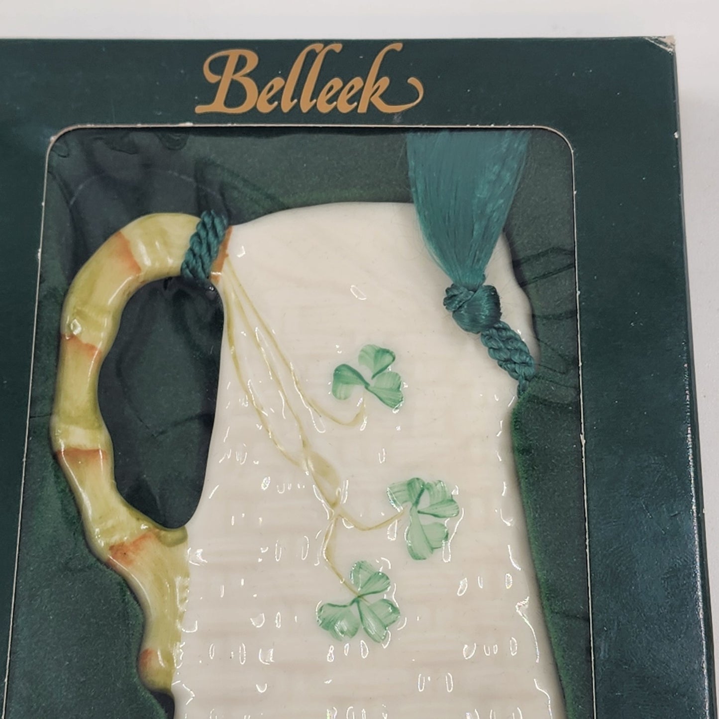 NEW Belleek Beer Stein Christmas Ornament Irish Porcelain Fine Parian China 2232