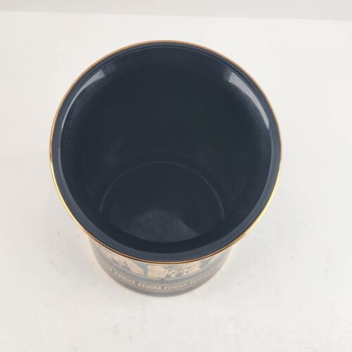Lambrou Bros Greece Vase Black Handmade 24 k Gold Decoration Greek Mythology 6.5