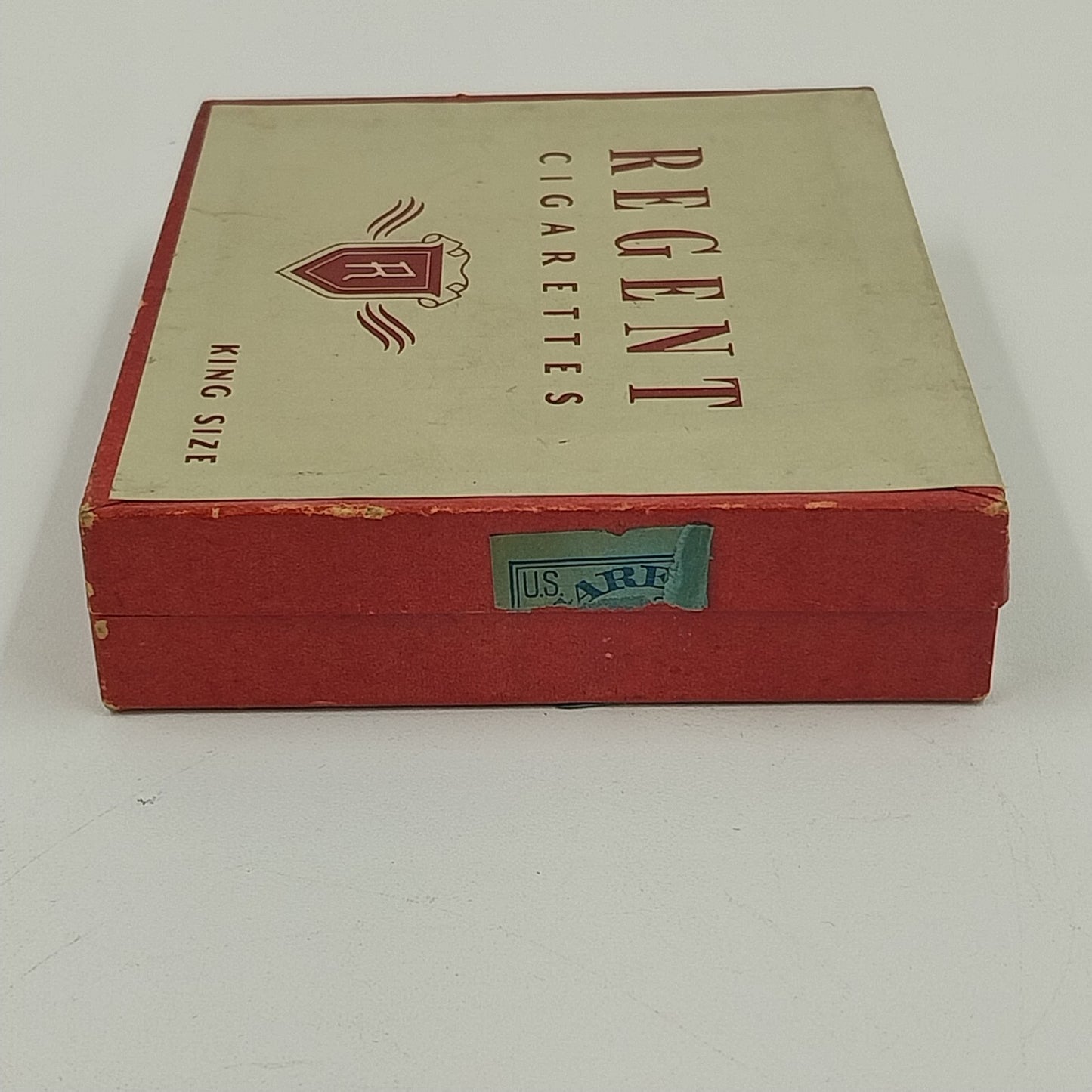Regent Empty Cigarettes Cardboard Box King Size No.94 WWII Era Vintage 1940s USA
