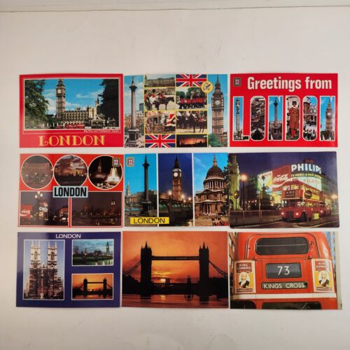 35 Vintage Photo Postcards & Booklet Southampton England London Isle Wight Color