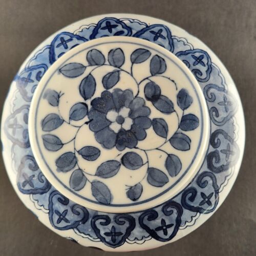 Oud Delft Large Blue White Urn Style Porcelain Jar Includes 14 Hooks Under Lid