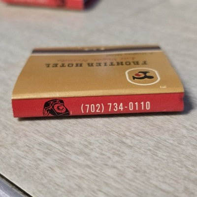 Frontier Casino Hotel The Friendly Hotel Las Vegas Nevada Matchbook Vintage