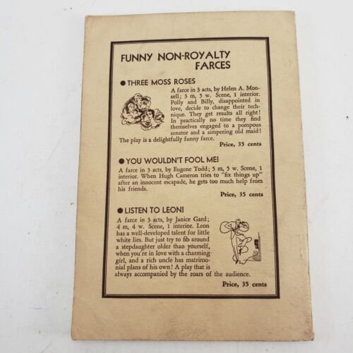 Lookin' Lovely a Comedy in Three Acts 1930 Sergel's Acting Drama Paperback Promo