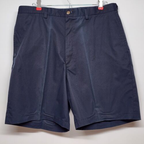Haggar Men's Blue Golf Walking Shorts Cotton Size 36 Adjustable Waist 8" Inseam