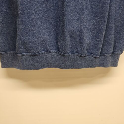 Sweatshirt Men's Large Fruit Of The Loom Long Sleeve Navy Blue Fleece Pullover