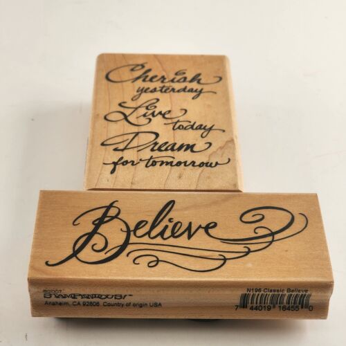 Stampendous Motivational Words & Sayings Wooden Mounted Rubber Stamps