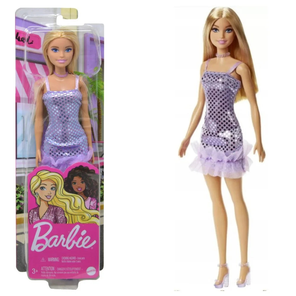 Mattel Barbie Glitz Doll Blonde Hair Purple Polka Dot Metallic Mini Dr BackRoadPicking Mattel Barbie Glitz Doll Blonde Hair Purple Polka Dot Metallic Mini Dr BackRoadPicking