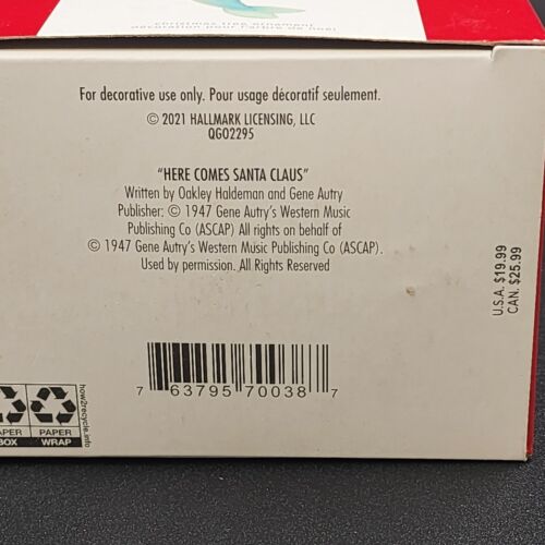 Hallmark Keepsake Christmas Ornament 2021 HERE COMES DOLPHIN CLAUS Magic Sound