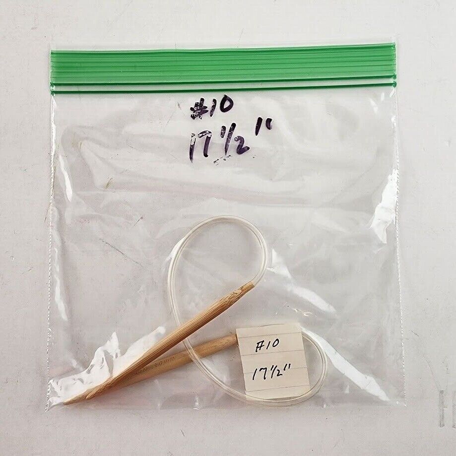 Circular Knitting Needle Bamboo Plastic Metal Size 8 - Size 15 Length 16" - 32"