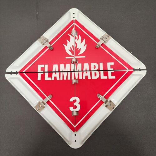 8 Legend DOT Placard Sign Aluminum Self Contained Split Panel for Roll-up Doors