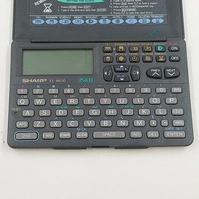 Sharp EL-6620B Electronic Organizer 35KB Memo Master w 9 Function & Backlight