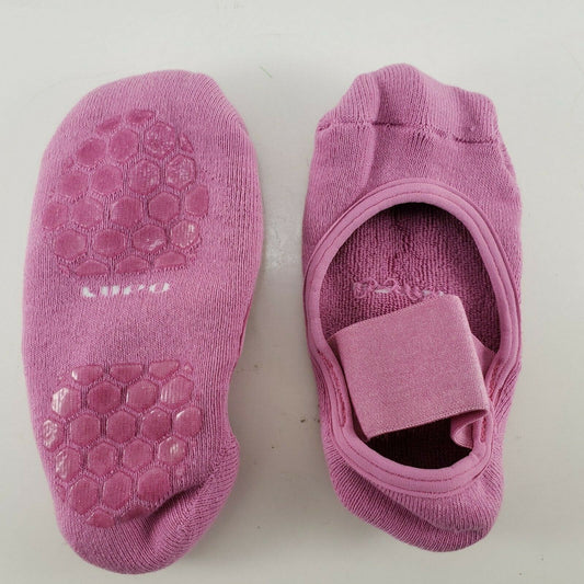 Yoga Pilates Socks Medium PINK Gripper Treads Barre Ballet Workout