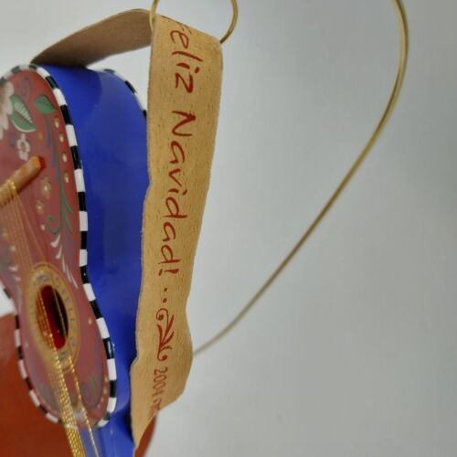 Hallmark Keepsake Christmas Ornament 2004 FELIZ NAVIDAD Guitar Handcrafted