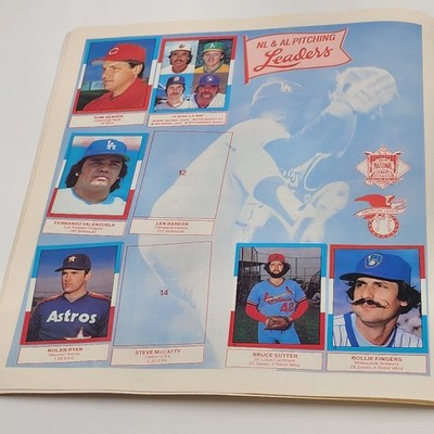 1982 Topps Baseball Sticker Album Gary Carter Cover 215/260 Stickers 83% Filled