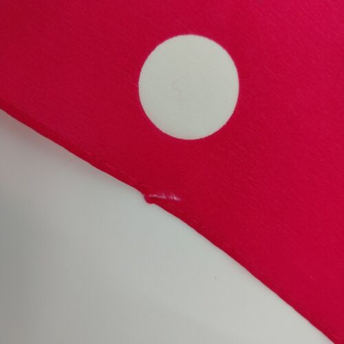 Pink Floral Head Neck Scarf 28" Square Polka Dots Vintage Headscarves Cover Up