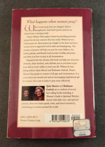 Prayers Woman Pray Intimate Moments With God By Quin Sherrer Softback