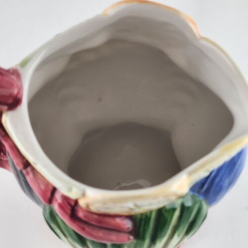 Bassano Ceramic Lobster Pottery Pitcher Made in Italy Hand Painted Shells Citrus