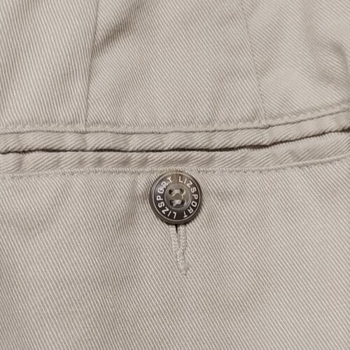 Liz Claiborne Lizsport Women's Beige Slacks 4 straight Leg Cotton 5 pockets