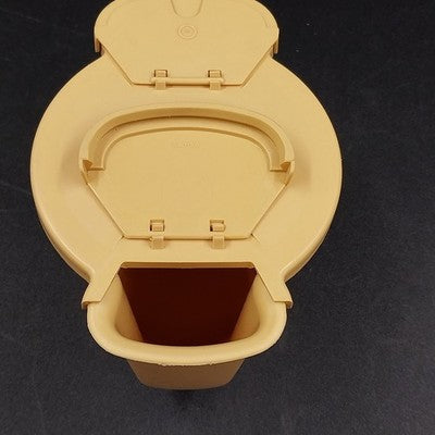Tupperware Harvest Beige Gold Tupperware Sugar Bowl with Flip Lid 577-10 Vtg USA