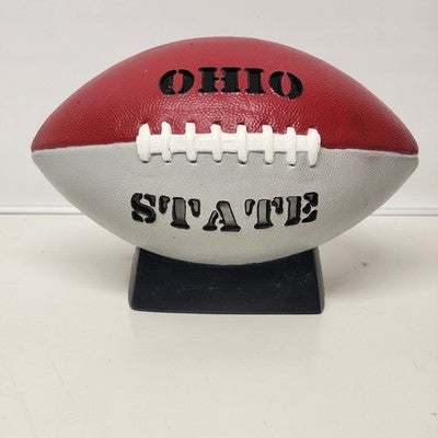 Ohio State Ceramic Football Lamp Nightlight Tested Works Vtg Fun Decor Design