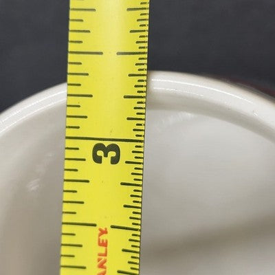 Jack Crompton Vintage White Ceramic Golf Mug Tea Cup 3.5" w Handle Golf Theme