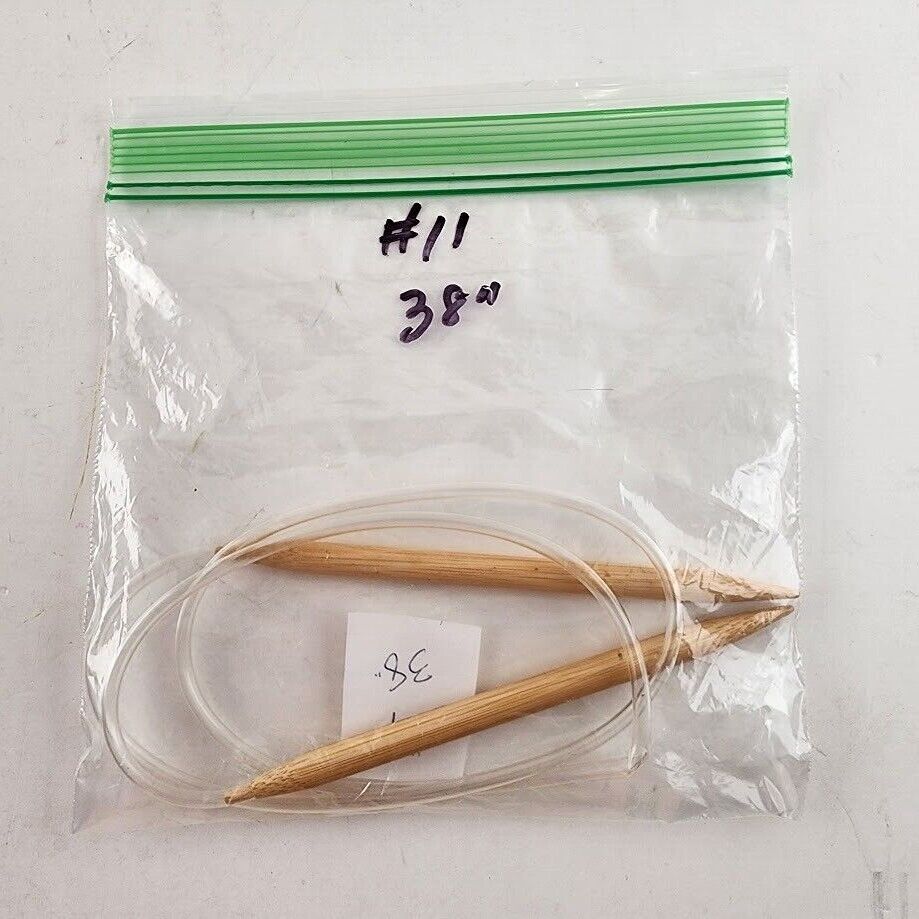 Circular Knitting Needle Bamboo Plastic Metal Size 8 - Size 15 Length 16" - 32"
