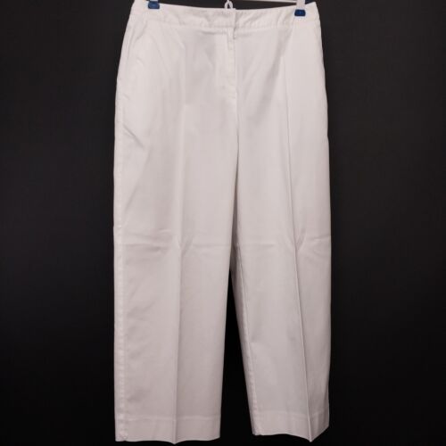 Charter Club Women's White Capri Pants Size 4 w/ 28" Straight Leg Cotton
