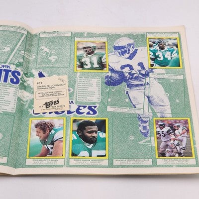 1982 Topps Football Sticker Album Vintage 64/289 Stickers 22% Filled NFL Players