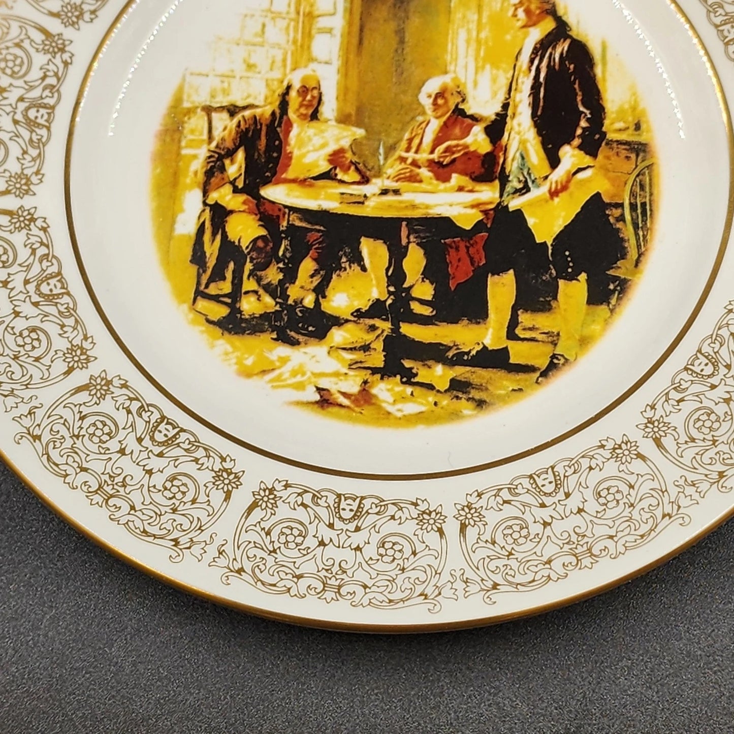 Wittnauer Collector’s Guild Drafting the Declaration of Independence Plate #JJ79