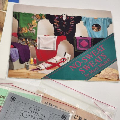 Lot of 8 Applique Quilting Cross-Stitch Patterns & Booklets for Sewing Projects