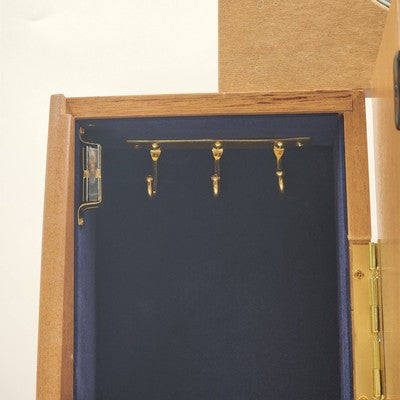 Linden Musical Jewelry Box Clock Giuseppe Studio 100 Vintage 11" x 6" x 13"h NOS