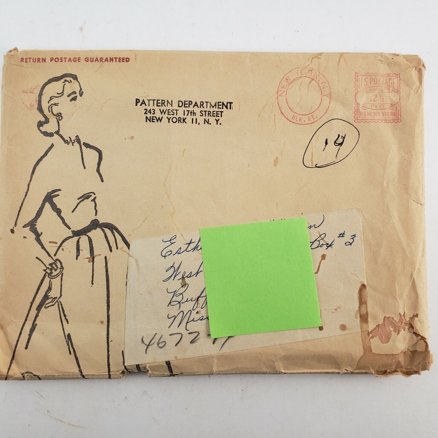 Printed Pattern 4672 Size 14 Vintage Mail Order Sewing Pattern 1960s Dress Cut