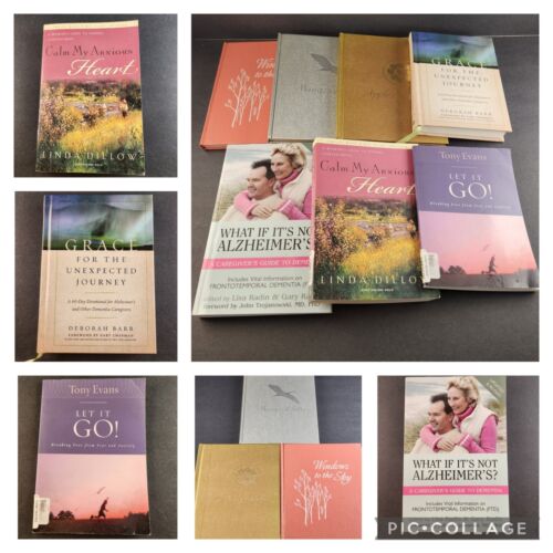 Religion Books Anxiety Alzheimer's memory loss Faith Support Care giver Lot 7