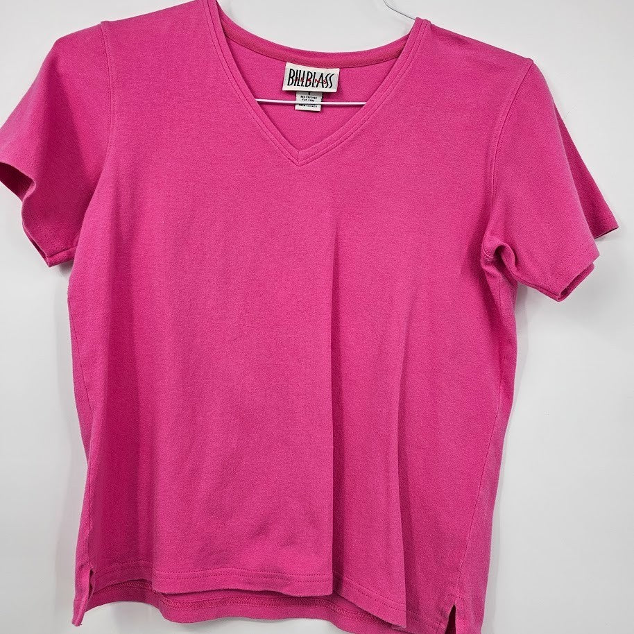 5 Ladies Small Tops Shirts Pink Blue Floral 3/4 Talbots Evan Picone Bill Blass