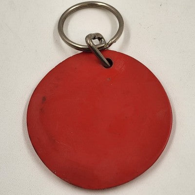 Betty Boop Red Round Keychain Keyring Rubber Disk 2.5" 1995 Vintage Hearst