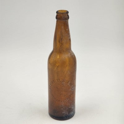 Consumers Brewery Co Newark OH Embossed Amber Beer Bottle 10" Vintage 1870s