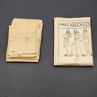 McCall's 4460 Vintage Sewing Pattern Cut Complete Misses Cover-Up Medium