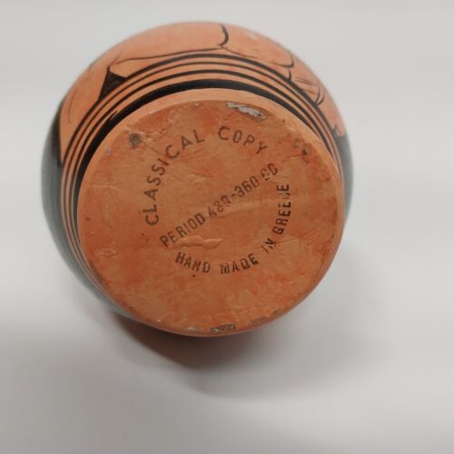 Handmade Red Figure Greek Pottery Pitcher Copy of Classic Period 430-360 BC 5"